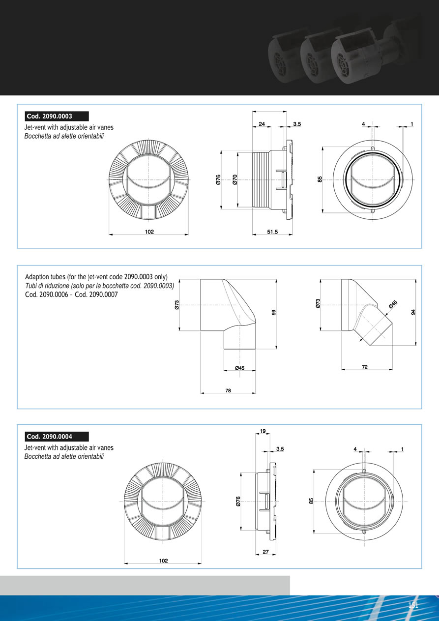 Centrifugal Blowers 12v - 24v DC - Acc-151