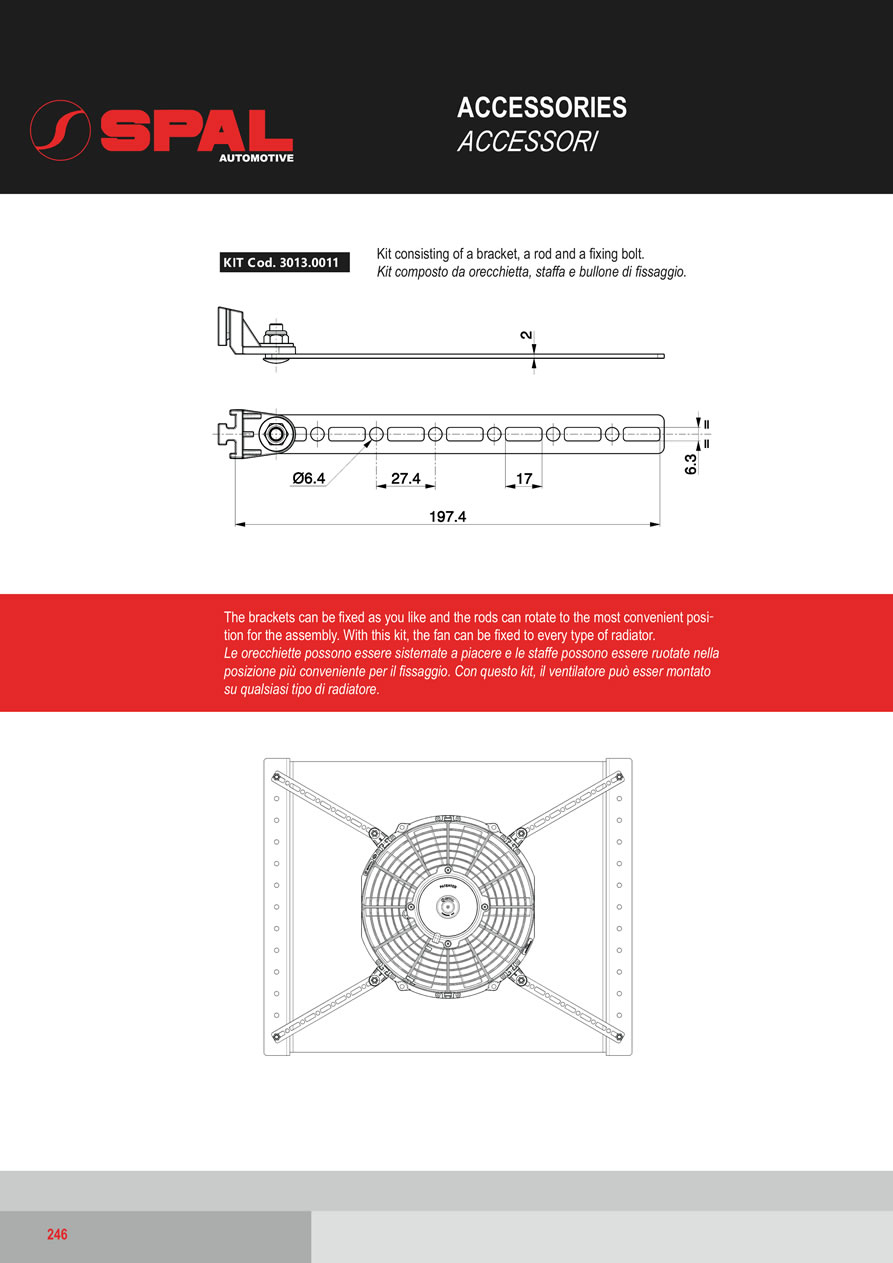 SPAL Axial Fans 12v - 24v DC - A-246