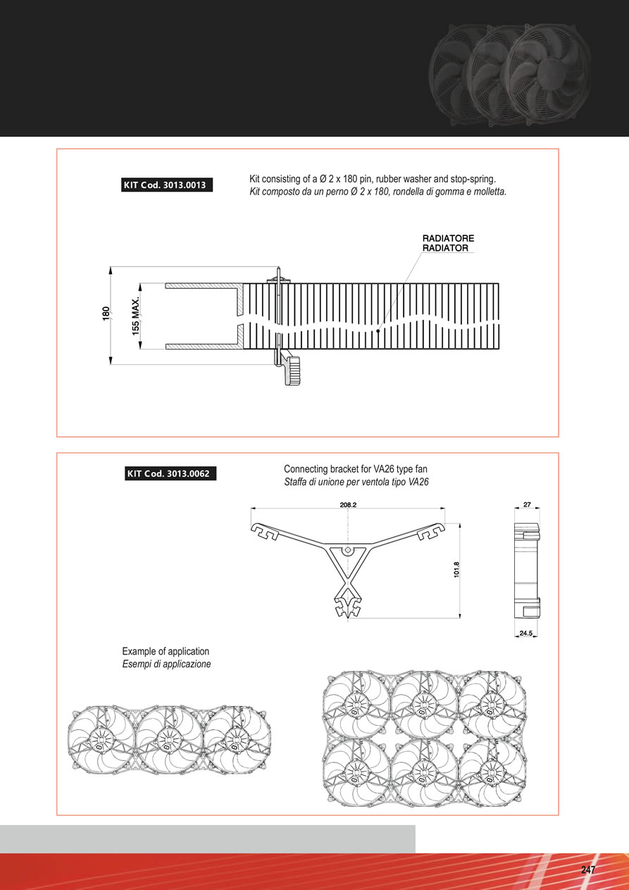 SPAL Axial Fans 12v - 24v DC - A-247