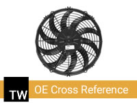 SPAL Oil Cooler Fans OE Applications Cross Reference for Twose