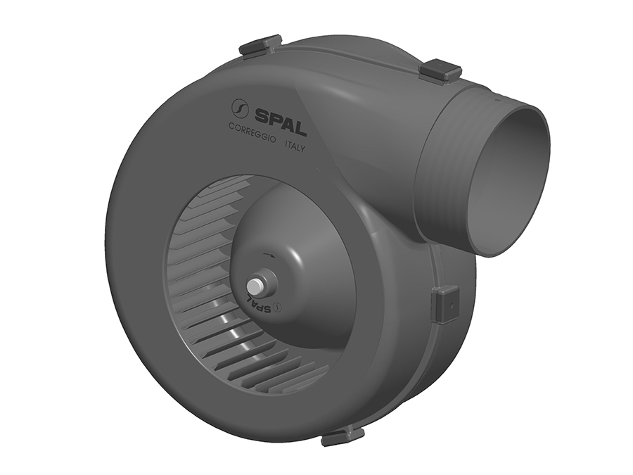 SPAL 348 cfm Single Blower 001-A39-49D (12v) (Single Speed)