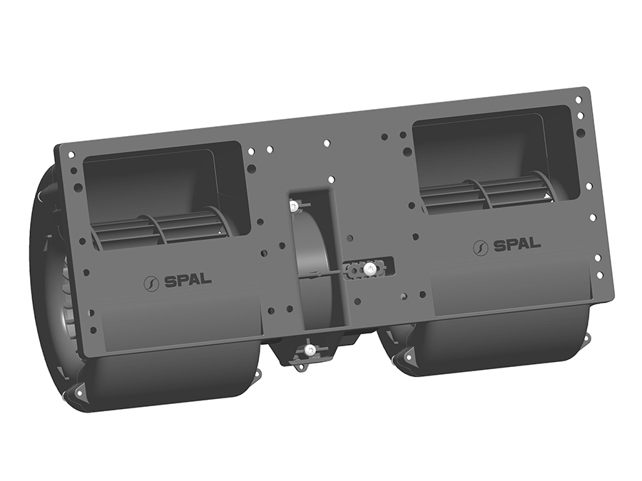 SPAL 690 cfm Double Blower 006-A39-22 (12v) (Single Speed)