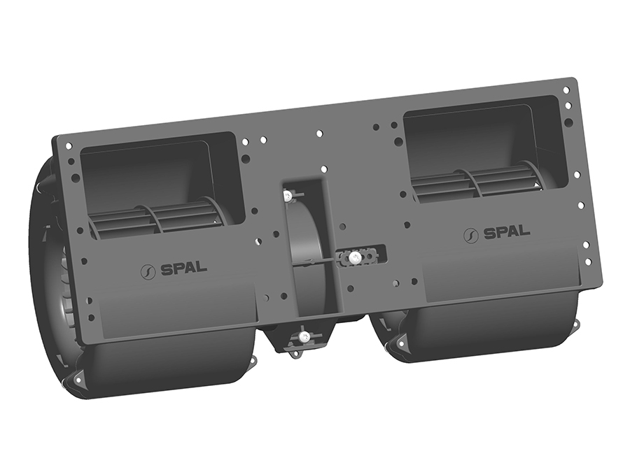 SPAL 537 cfm Double Blower 006-A46-22 (12v) (Single Speed)