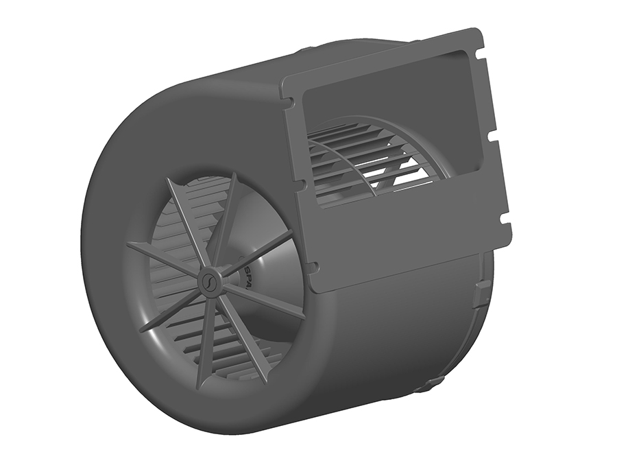 SPAL 537 cfm Single Blower 007-A56-32D (12v) (Single Speed)