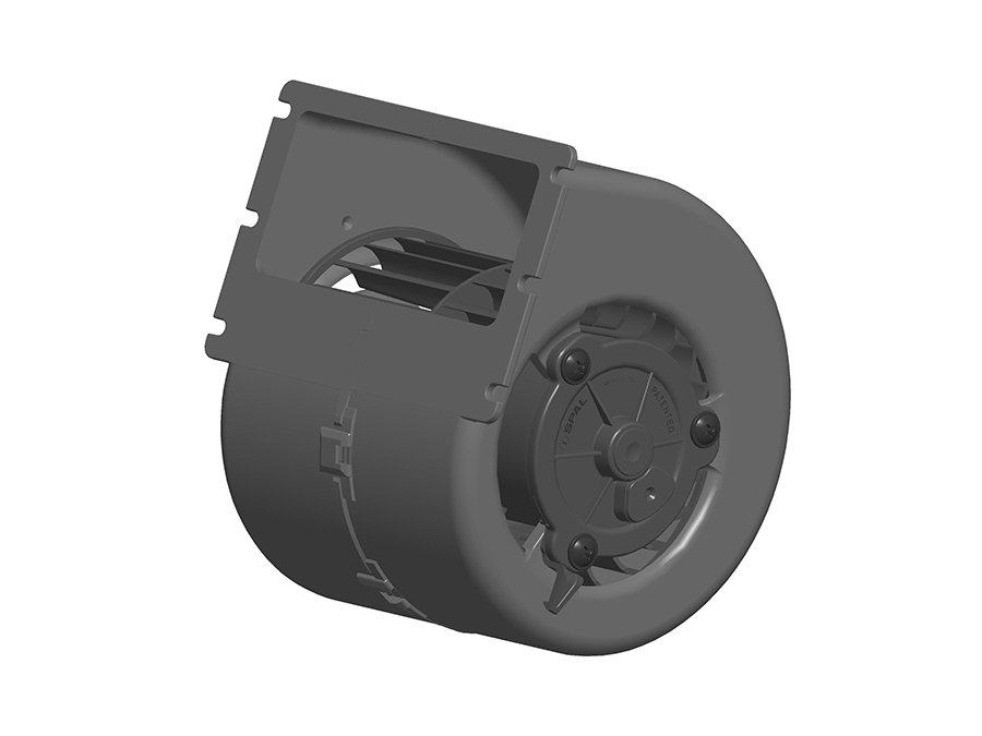 SPAL 153 cfm Single Blower 008-A100/HD/I-93D 12V GR AMP S1.5 (12v / 3 Speeds)