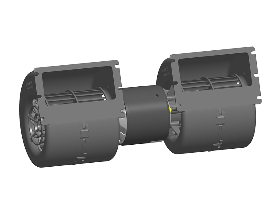 SPAL 354 cfm Double Blower 008-A46-02 (12v) (Single Speed)