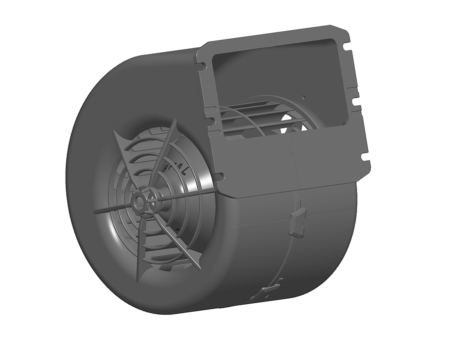 SPAL 319 cfm Single Blower 009-A70/I-74D (12v / (with EMC motor filter)) (Single Speed)