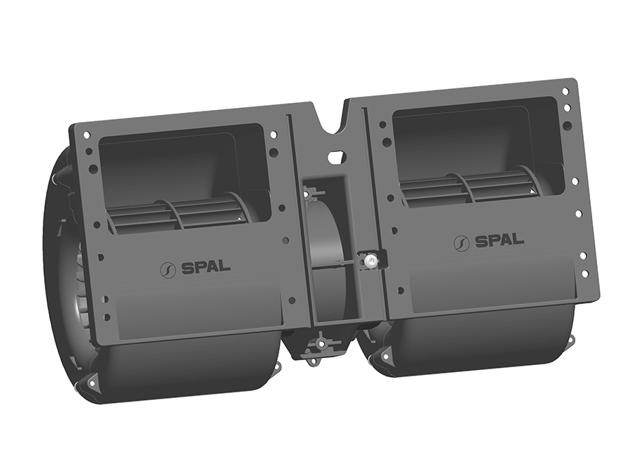 SPAL 531 cfm Double Blower 011-A40-22 (12v) (Single Speed)