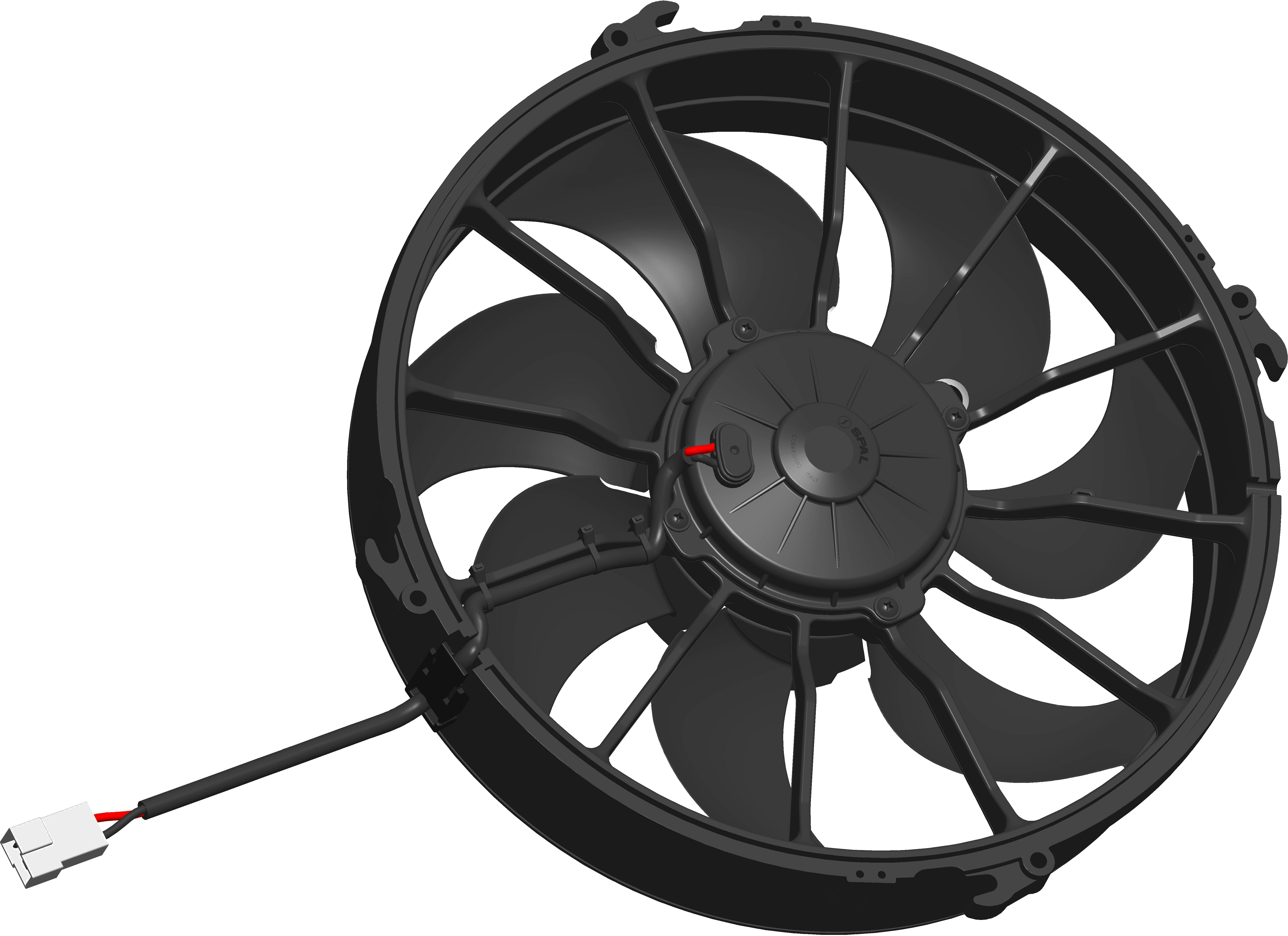SPAL 12" (305mm) Cooling Fan VA51-BP70/LL-69A 24V (24v / 1634 cfm / Pulling)