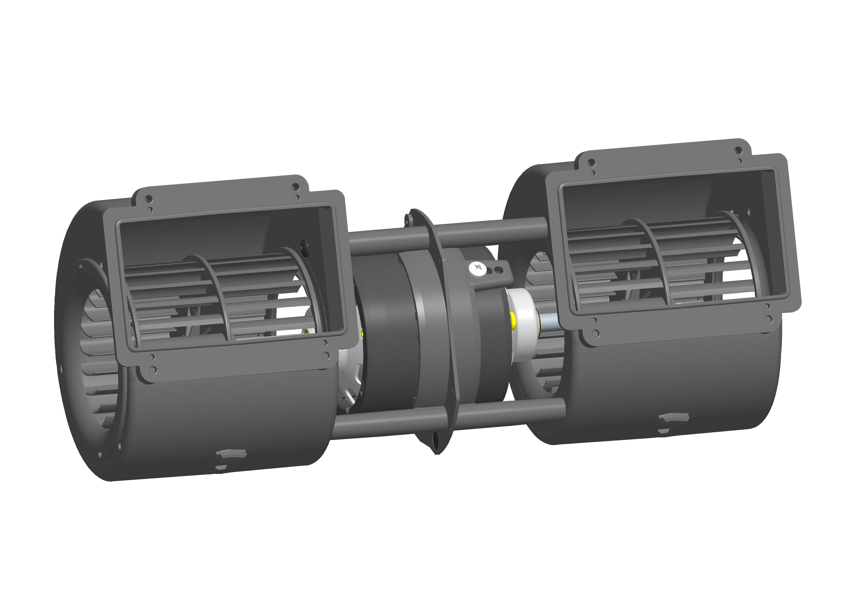 SPAL 437 cfm 24v Double Blower 002-B45-02 24V (24v)
