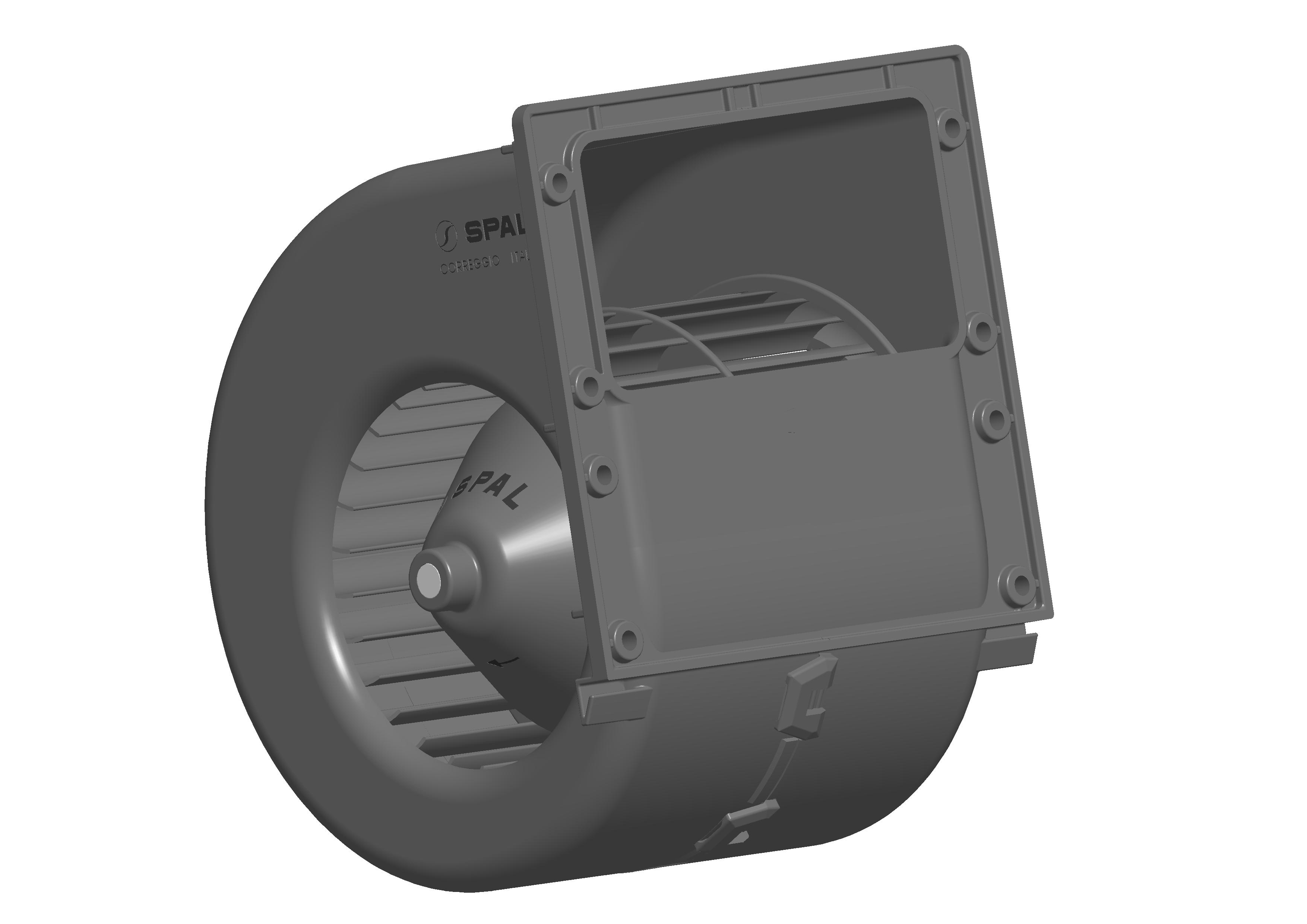 SPAL 301 cfm Single Blower 010-A70-74D 12V CB (12v)