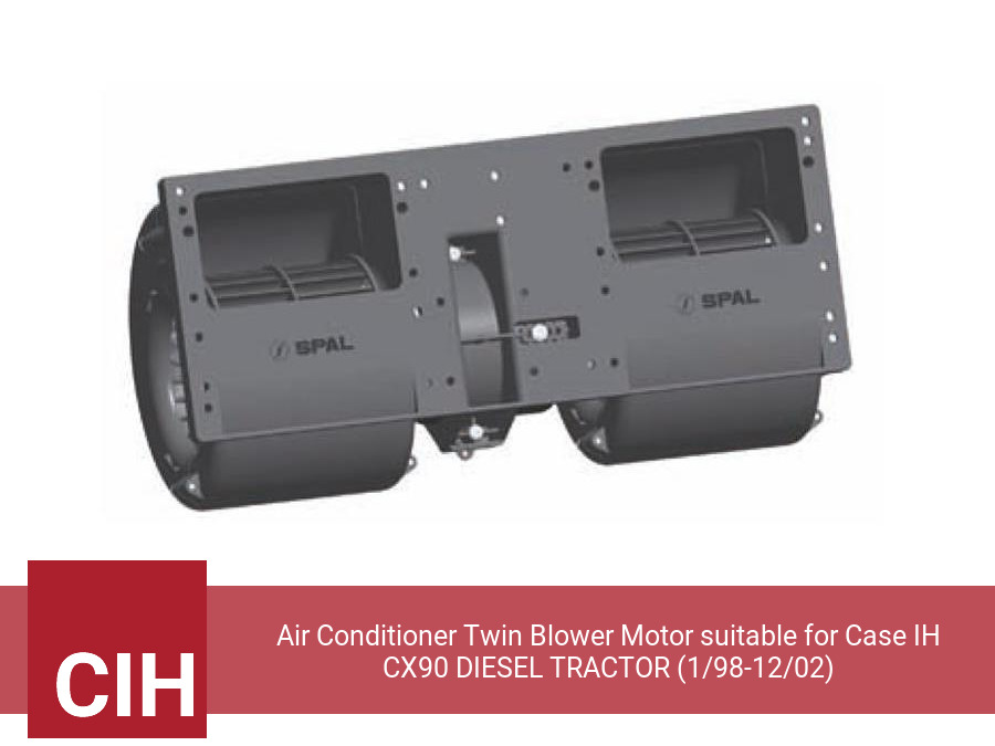 Air Conditioner Twin Blower Motor suitable for Case IH CX90 DIESEL TRACTOR (1/98-12/02)