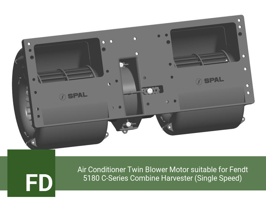 Air Conditioner Twin Blower Motor suitable for Fendt 5180 C-Series Combine Harvester (Single Speed)