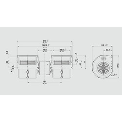 SPAL 407 cfm Double Blower 008-A45/I-02 (12v / 3 speeds) - view 8