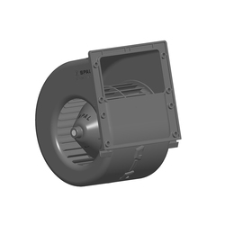 SPAL 301 cfm Single Blower 010-A70-74D (12v / 3 speeds) - view 1
