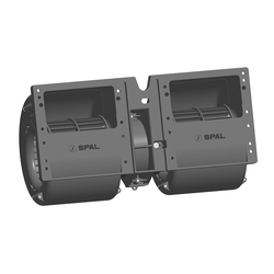 SPAL 511 cfm Double Blower 011-A54/2C/I-22 12V RA(1)3VCV4 SX S.E. CAVO MASSA (12v / 3 Speeds)