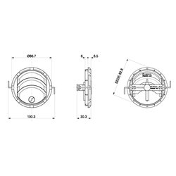 Adjustable Jet Vent 87mm dia - view 2