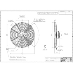 SPAL 16" (407mm)  Cooling Fan VA18-AP70/LL-86S (12v / 2036 cfm / Pushing) - view 4