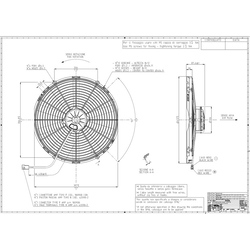 SPAL 16" (407mm)  Cooling Fan VA18-AP70/LL-86A (12v / 1918 cfm / Pulling) - view 4