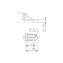 Mounting Bracket 29mm Recessed - view 2