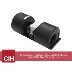 Air Conditioner Twin Blower Motor suitable for Case IH CX70 DIESEL TRACTOR (1/98-12/02) - view 2