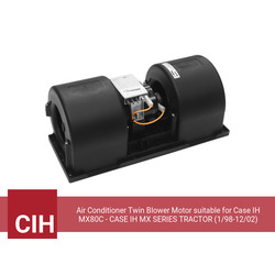Air Conditioner Twin Blower Motor suitable for Case IH MX80C - CASE IH MX SERIES TRACTOR (1/98-12/02) - view 3