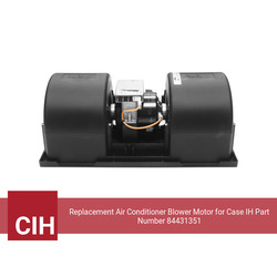 Replacement Air Conditioner Blower Motor for Case IH Part Number 84431351 - view 2