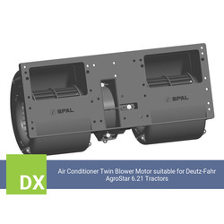 Air Conditioner Twin Blower Motor suitable for Deutz-Fahr AgroStar 6.21 Tractors - view 7