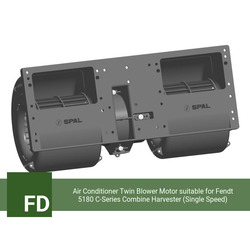 Air Conditioner Twin Blower Motor suitable for Fendt 5180 C-Series Combine Harvester (Single Speed) - view 1