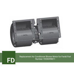 Replacement Air Conditioner Blower Motor for Fendt Part Number 7059699M11 (Single Speed) - view 1