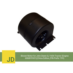 Blower Motor for John Deere 6J-1654 Tractor (Engine 6068HYH01)(China Edition_PIN Prefix 1YH) (Single Speed) - view 1