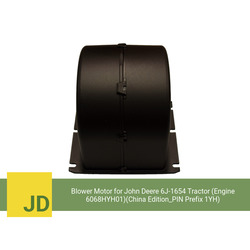 Blower Motor for John Deere 6J-1654 Tractor (Engine 6068HYH01)(China Edition_PIN Prefix 1YH) (Single Speed) - view 2