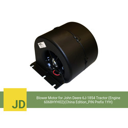 Blower Motor for John Deere 6J-1854 Tractor (Engine 6068HYH02)(China Edition_PIN Prefix 1YH) (Single Speed) - view 4