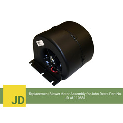 Replacement Blower Motor Assembly for John Deere Part No. AL110881 (Single Speed) - view 3