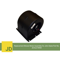 Replacement Blower Motor Assembly for John Deere Part No. AL214942 (Single Speed) - view 1