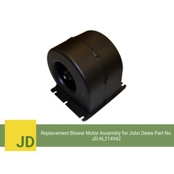 Replacement Blower Motor Assembly for John Deere Part No. AL214942 (Single Speed) - view 3