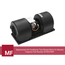 Replacement Air Conditioner Twin Blower Motor for Massey Ferguson Part Number 3478331M91 - view 4