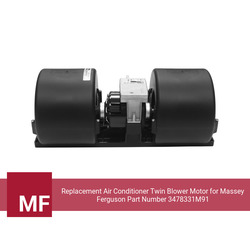 Replacement Air Conditioner Twin Blower Motor for Massey Ferguson Part Number 3478331M91 - view 6