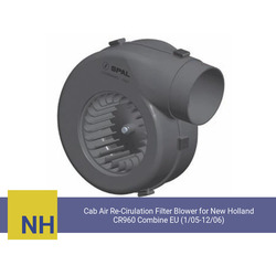 Cab Air Re-Cirulation Filter Blower for New Holland CR960 Combine EU (1/05-12/06) (Single Speed) - view 1