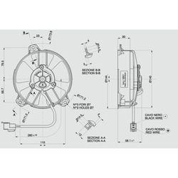 SPAL 5.2" (130mm)  Cooling Fan VA31-A101-46A (12v  / 342 cfm / Pulling) - view 4