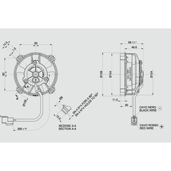 SPAL 4" (96mm)  Cooling Fan VA32-A101-62A (12v  / 148 cfm / Pulling) - view 5