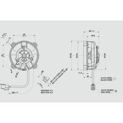 SPAL 4" (96mm)  Cooling Fan VA32-B101-62A (24v  / 153 cfm / Pulling) - view 3