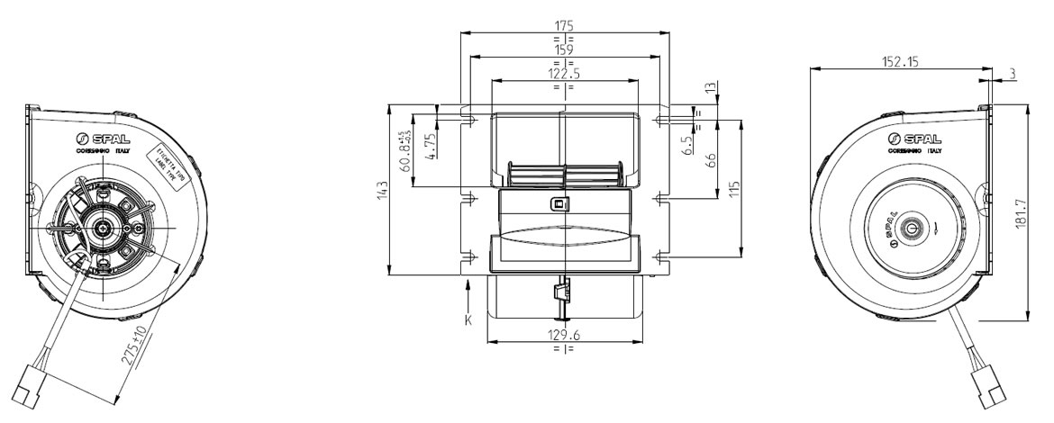 SPAL 023-A70-23D diagram