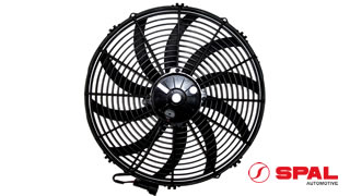 SPAL condenser fan fitted to a coach or bus